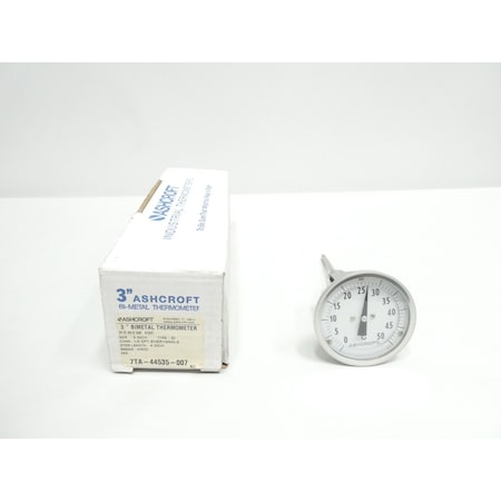 Ashcroft 3IN 1/2IN 4IN 0-50C NPT BIMETAL THERMOMETER 30EI60E040